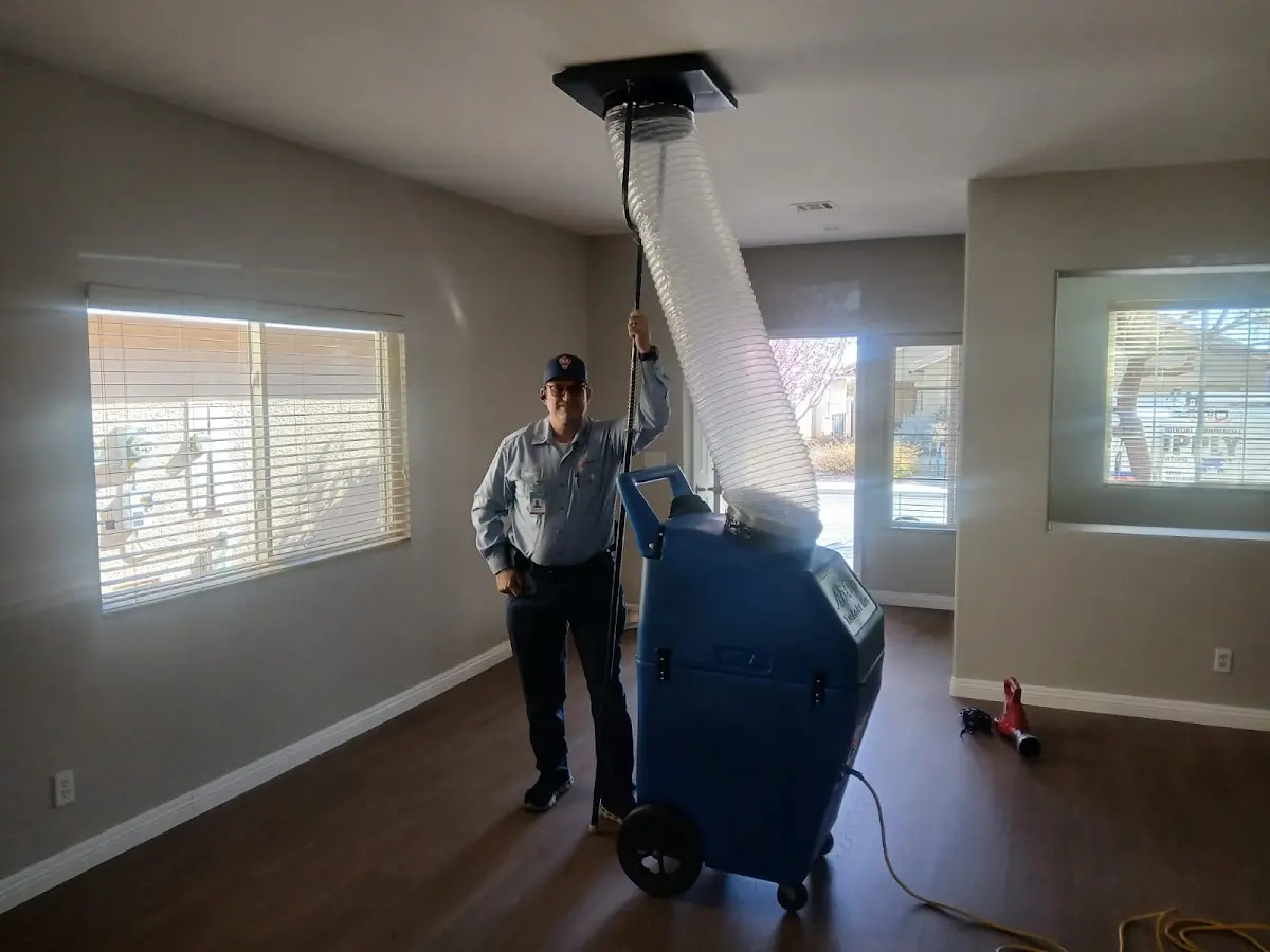 Professional Dryer Vent Cleaning work inside a Raymore home